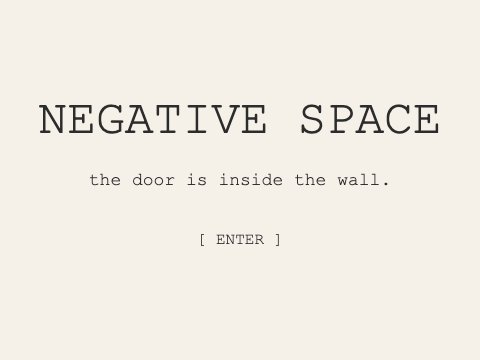 Negative Space