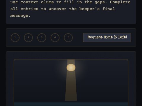 Lighthouse Keepers Log