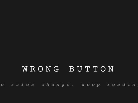 Wrong Button